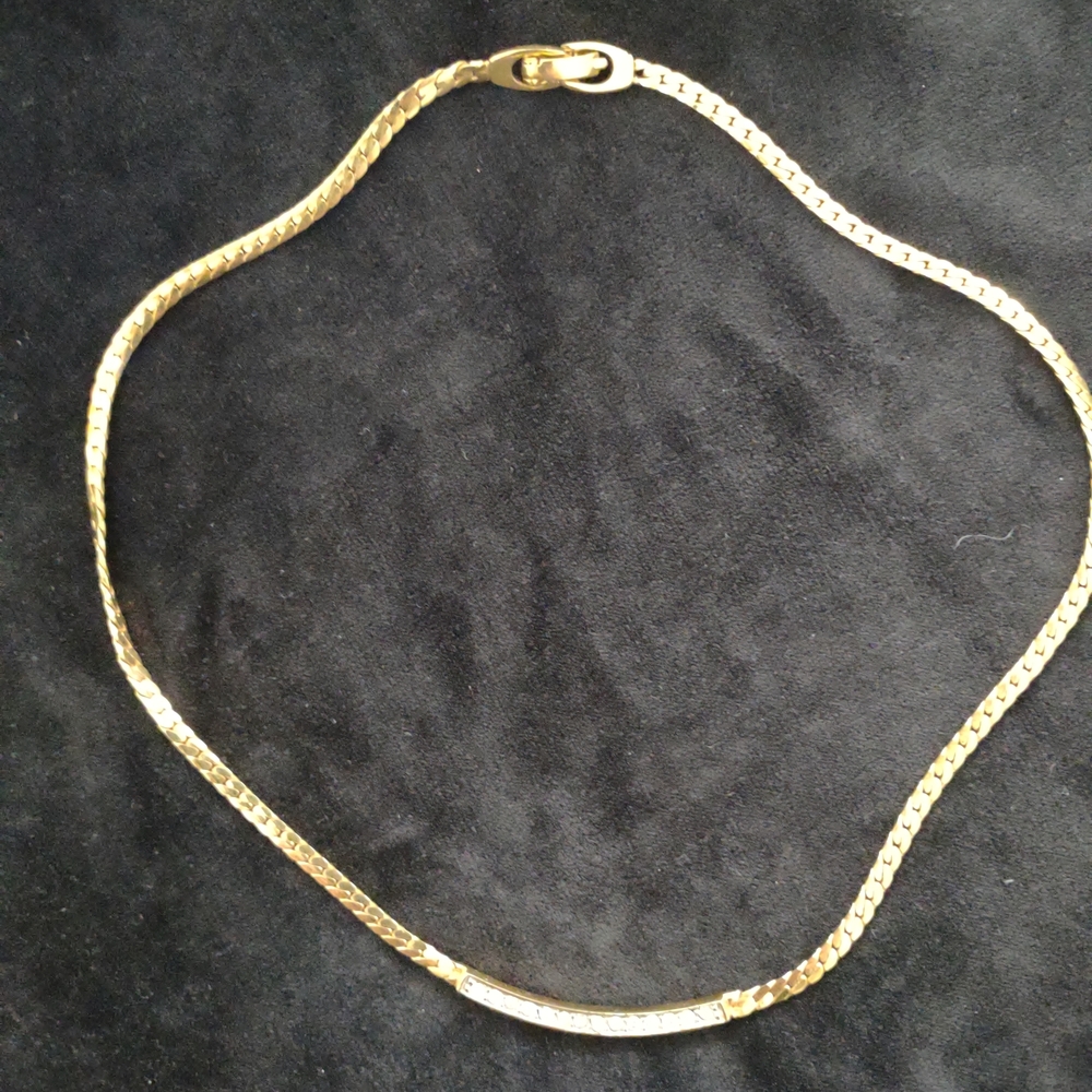 Monet Gold Costume Jewelry Necklace 80's Or 90's